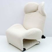 Bouclè Wink Lounge Chair by Toshiyuki Kita for Cassina, 1980s