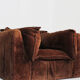 Vintage Italian brown armchair 1970s