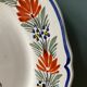 Set of 2 decorative plates Henriot Quimper France decorated by hand