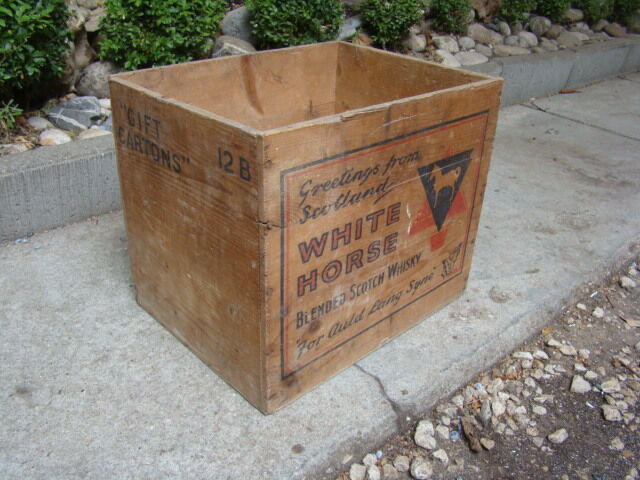 Old advertising wood case