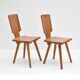 Pierre Chapo - Pair of S28 chairs from the 1970s