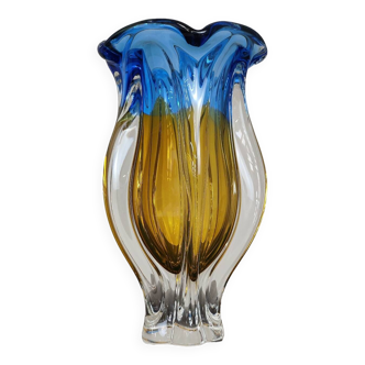 Organic vase by Josef Hospodka for Chribska Sklarna, Czechoslovakia, 1960