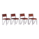 Vintage steel stacking chairs, Germany, 1980s, set of 4