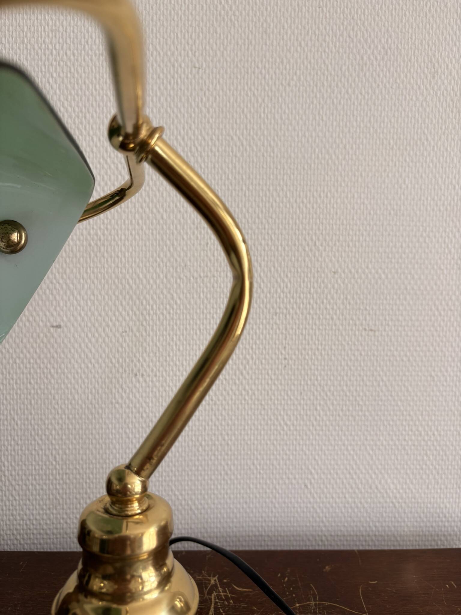 Old Notary Lamp Banker Desk Opaline Green Emeralite