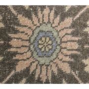 1970s Turkish Oushak Wool Runner Rug 92x373