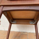 Vintage Scandinavian design bedside table in teak by the Danish Andersen.