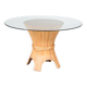 1970s Bamboo dining table by McGuire, USA
