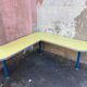 Charming formica kindergarten corner bench,