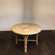Vtg Mid Century Round Circular Wicker Bamboo Bamboo Table Dining rattan Tiki
