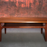 Vintage teak coffee table by Niels Bach, Denmark, 1960