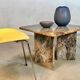 Table d'appoint ou table basse en marbre multicolore, Italie, années 1970