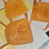 Honey wood bistro chair series