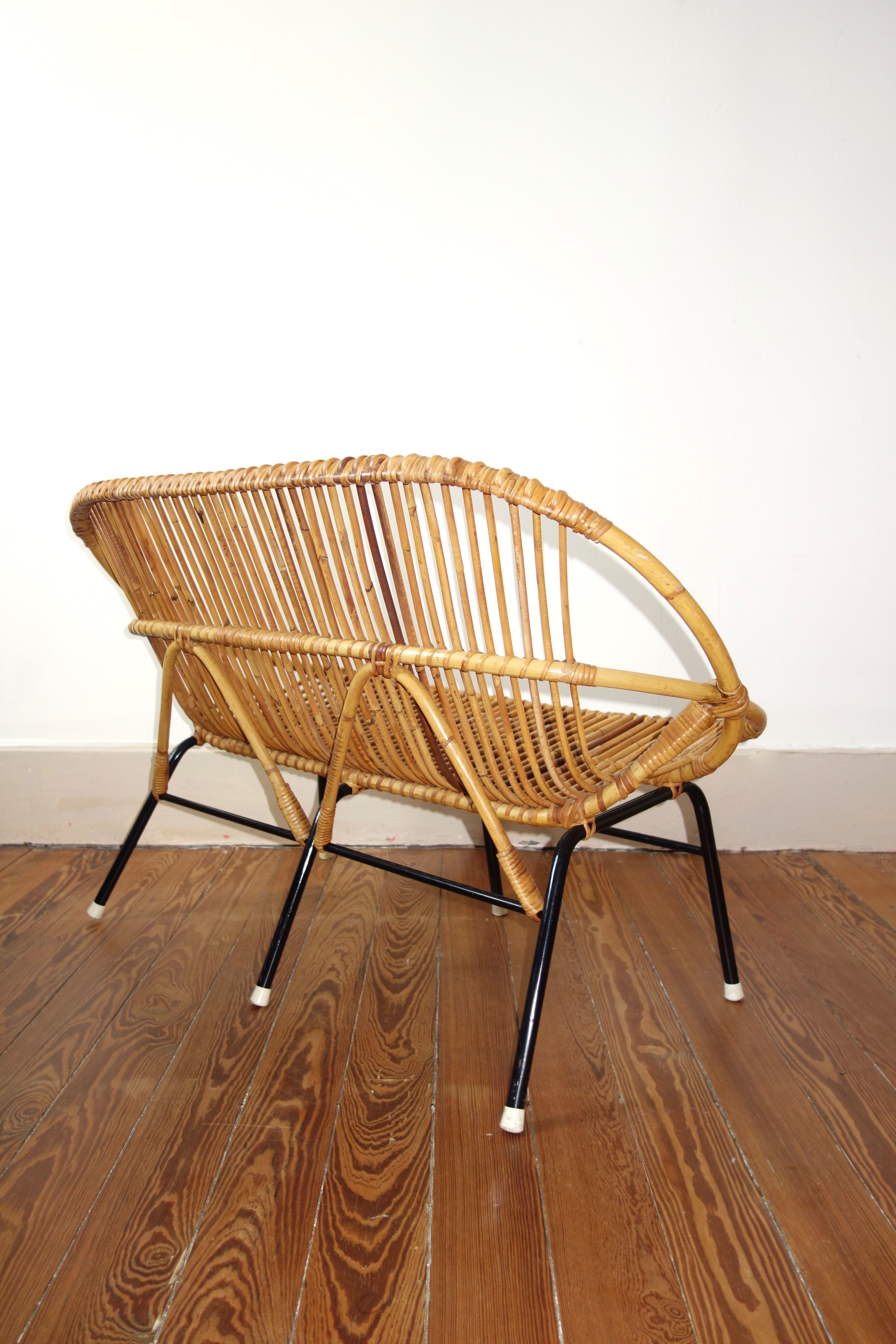 Bench Rohe Noordwolde 50s Wicker