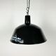 Industrial black enamel pendant lamp from emax, 1960s