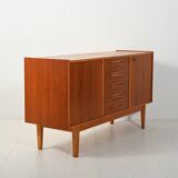 1950s Scandinavian sideboard with inlaid handles