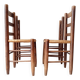 Set of 4 antique mountain chairs in the style of Charlotte Perriand