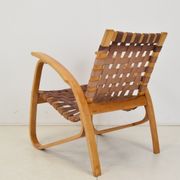 Fauteuil en bois de hêtre courbé, design Jan Vaněk, années 1930.