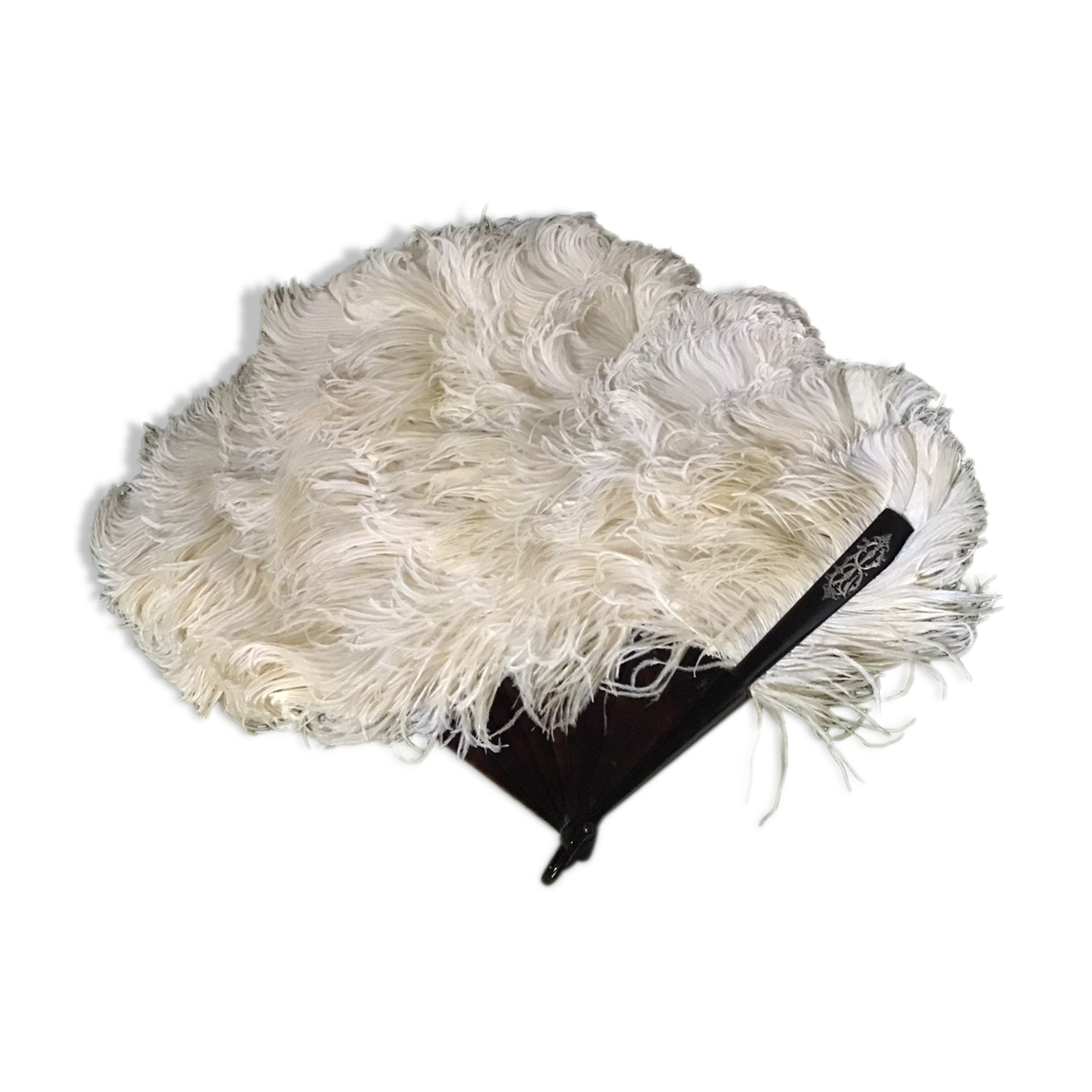 Fan scale ostrich feathers Napoleon III