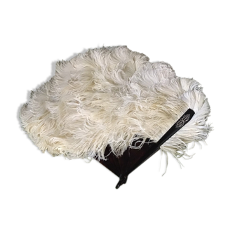 Éventail écaille plumes d’autruche Napoléon III