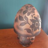 Glass paste lamp signed by Devianne