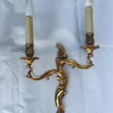 Pair of gilded bronze