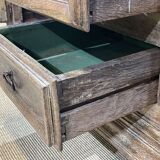 Enfilade of the eighteenth century in oak, top false marble