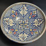 Antique ceramic dish Morocco Safi signed 29 cm