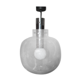 Limburg glass and chrome hanging lamp