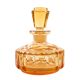 Art déco decanter, orange crystal, Poland, 1930s