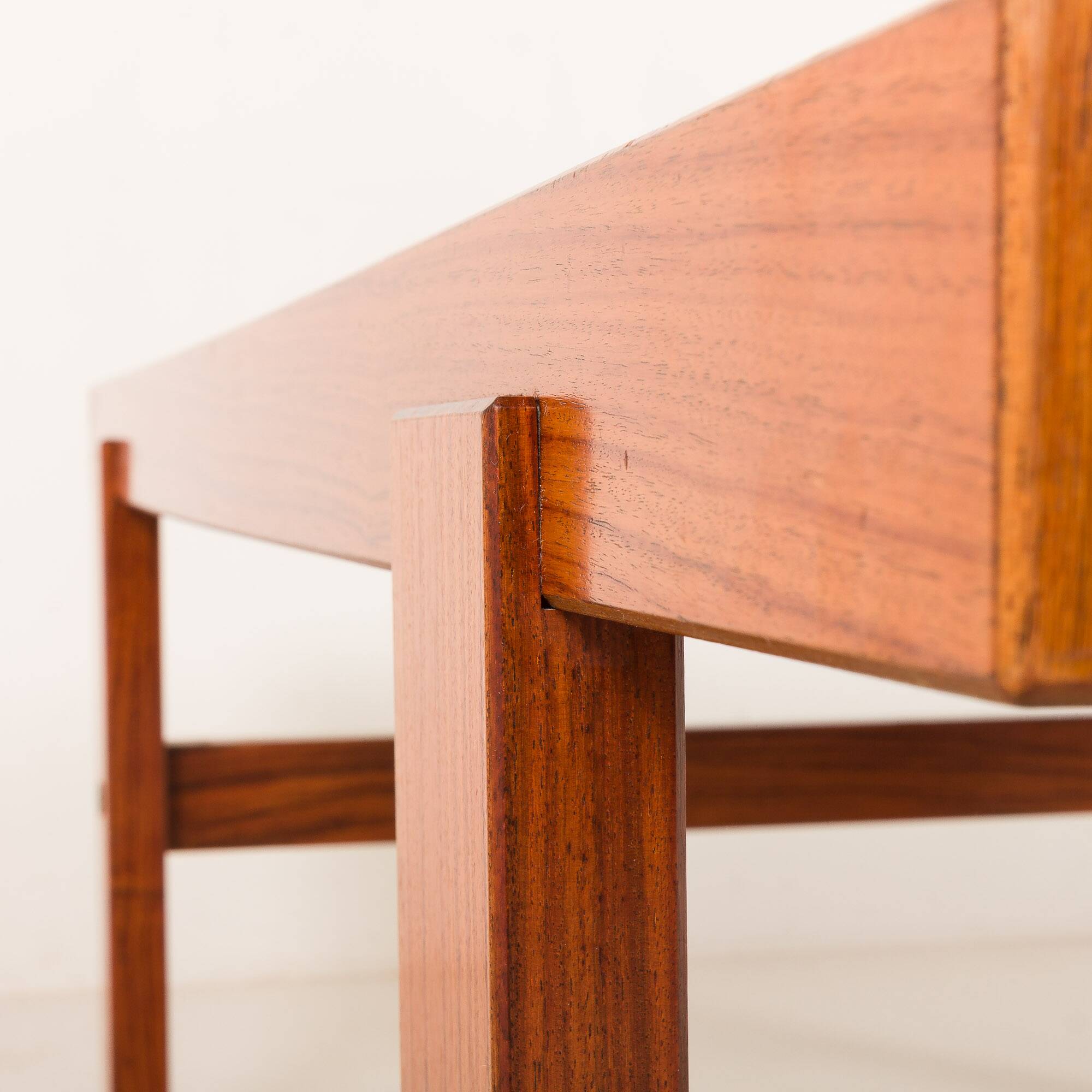 Ox Art extra large coffee table in teak and ceramic tiles, Denmark 1970s