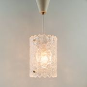 Scandinavian Brass & Glass Ceiling Light by Carl Fagerlund for Lyfa & Orrefors, 1960s