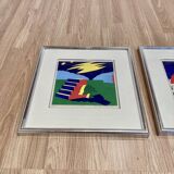 Pair of lithographs "BENT KARL JAKOBSEN".