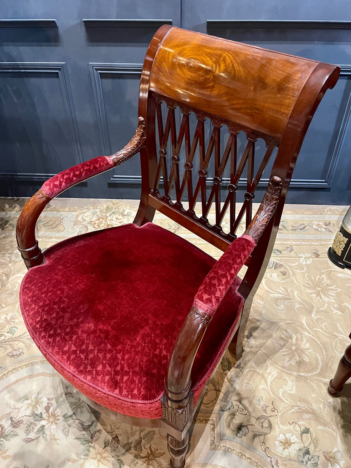 Pair of empire period armchairs