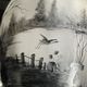 Carafe- Scenery of a lake landscape and a crane taking off
