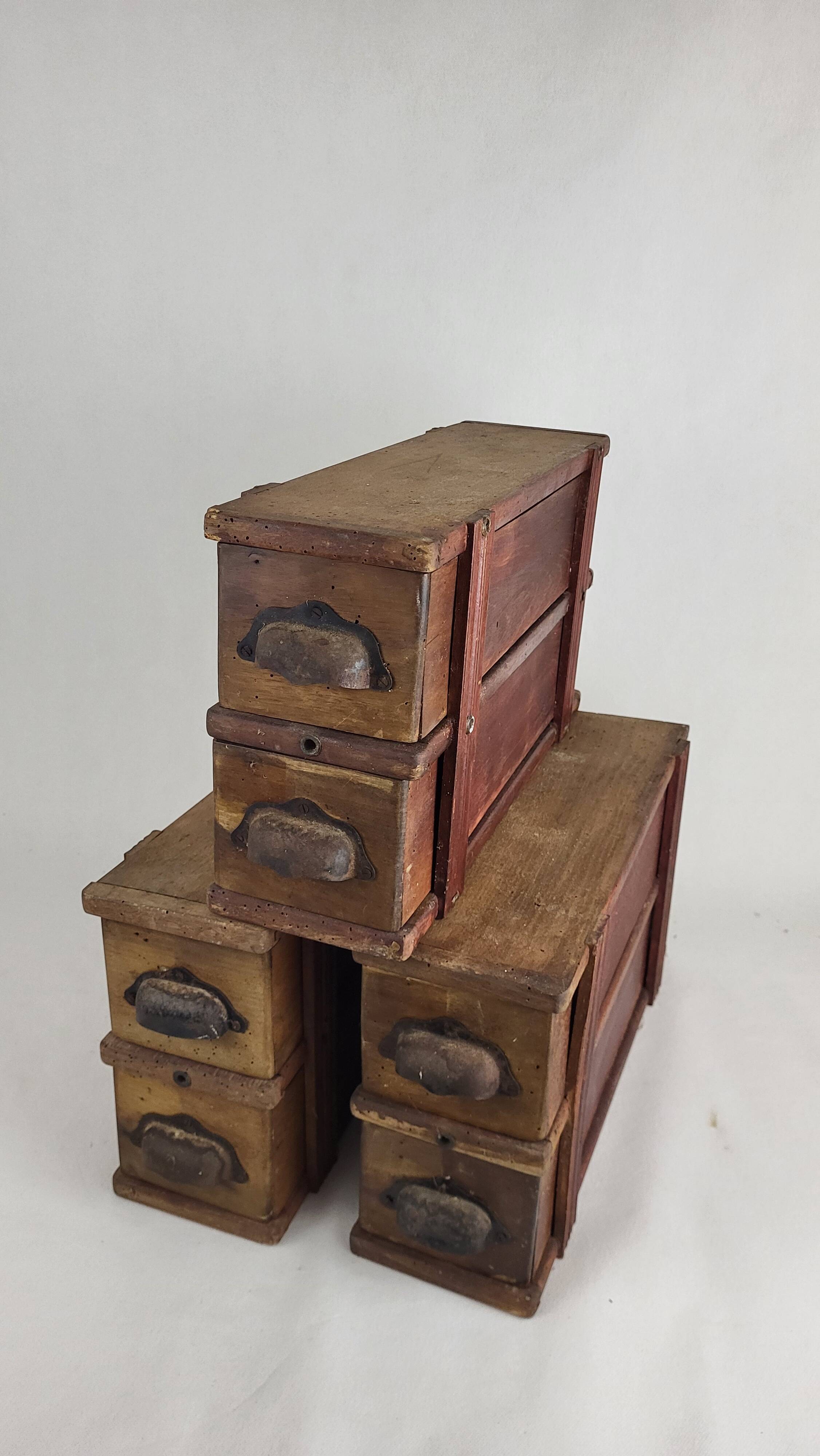 Boîte de rangement en bois, années 20-30