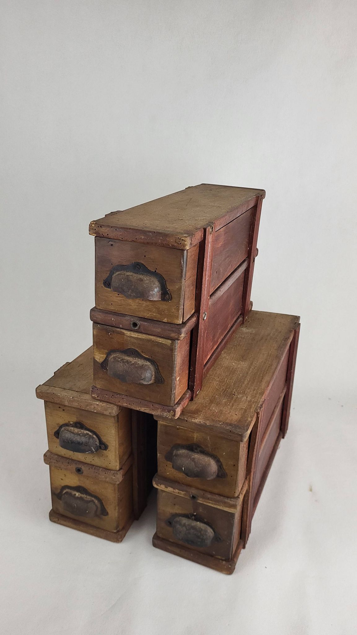 Wooden storage box for cards from the 20s and 30s