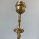 Pair of neoclassical style candlesticks in gilded bronze in the taste of Barbedienne