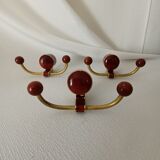 Art deco bakelite brass hooks