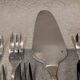 12 cake forks, pie server, silversmith Frionnet Dubarry