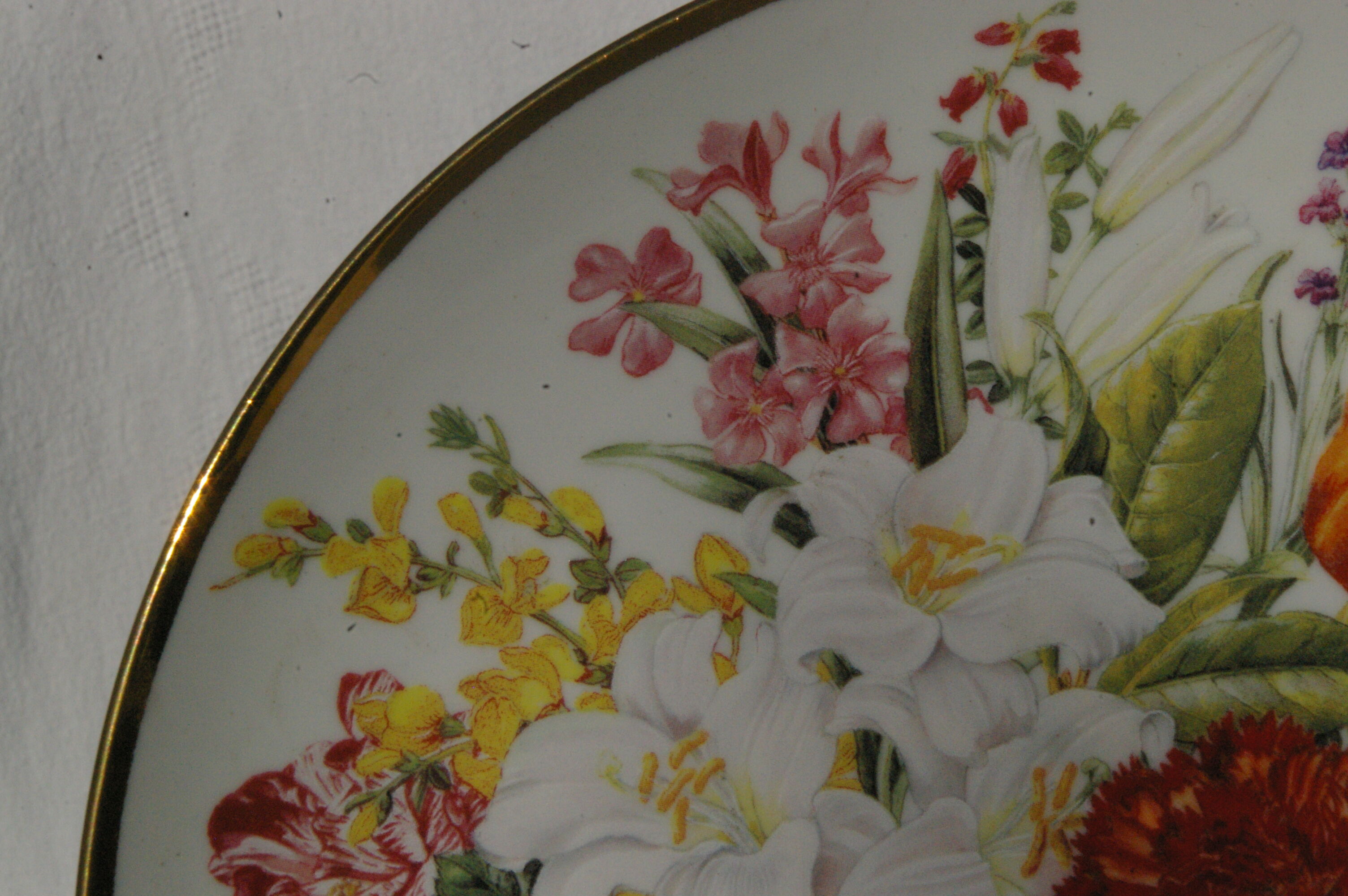 Decorative plate Bouquet Porcelain Franklin Mint