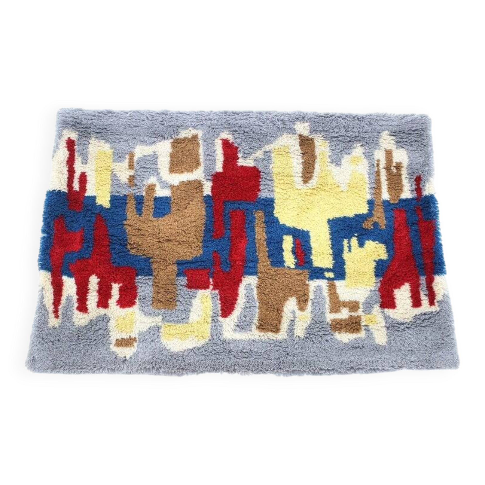 Midcentury design wool carpet in Ege Rya style, Denmark, 1970