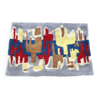 Midcentury design wool carpet in Ege Rya style, Denmark, 1970