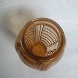 Vase Art Déco rose saumon