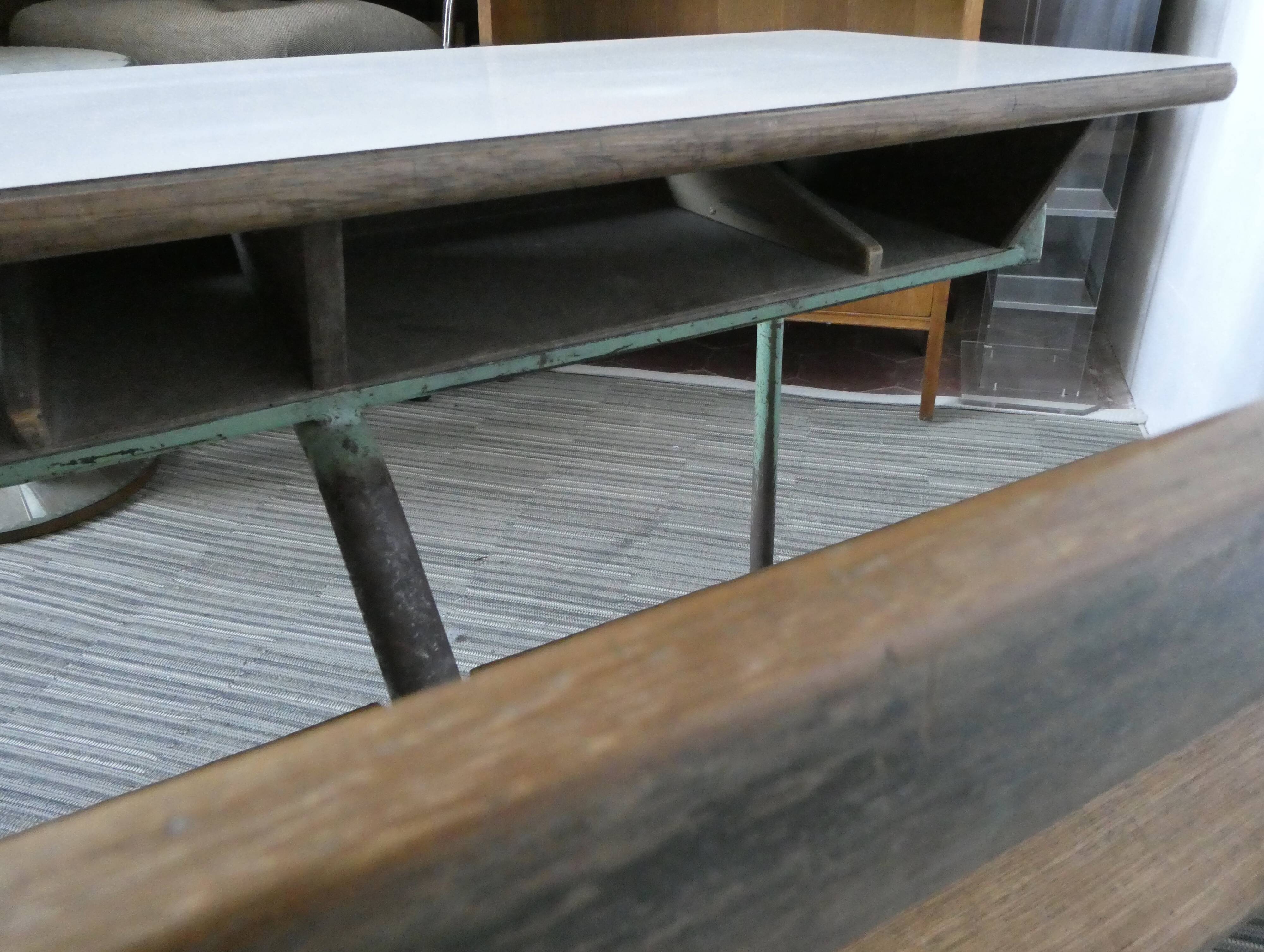 Sambron wooden and metal schoolboy's office, 1960s