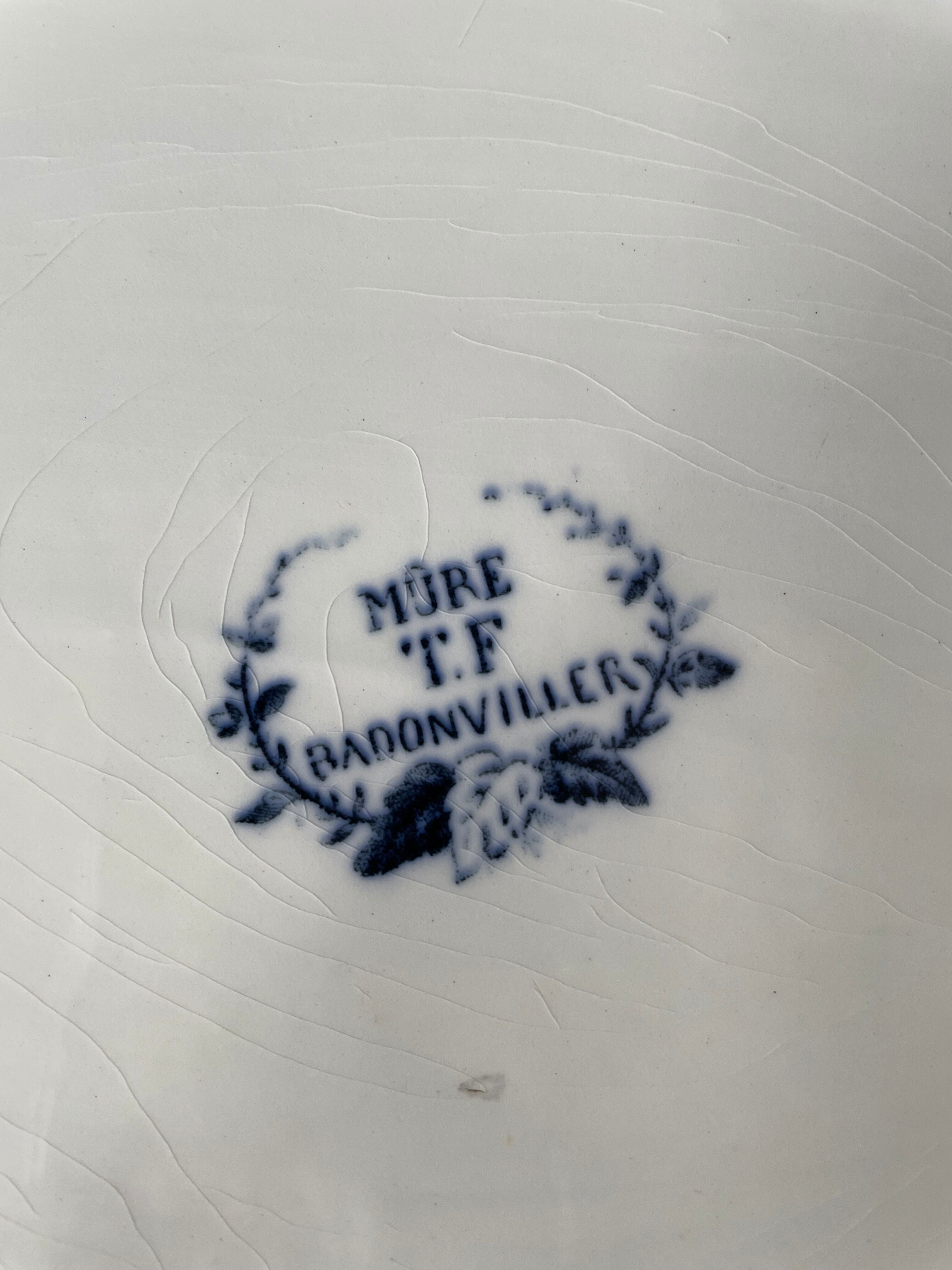 Set of two dishes "Blackberry" T.F Badonviller