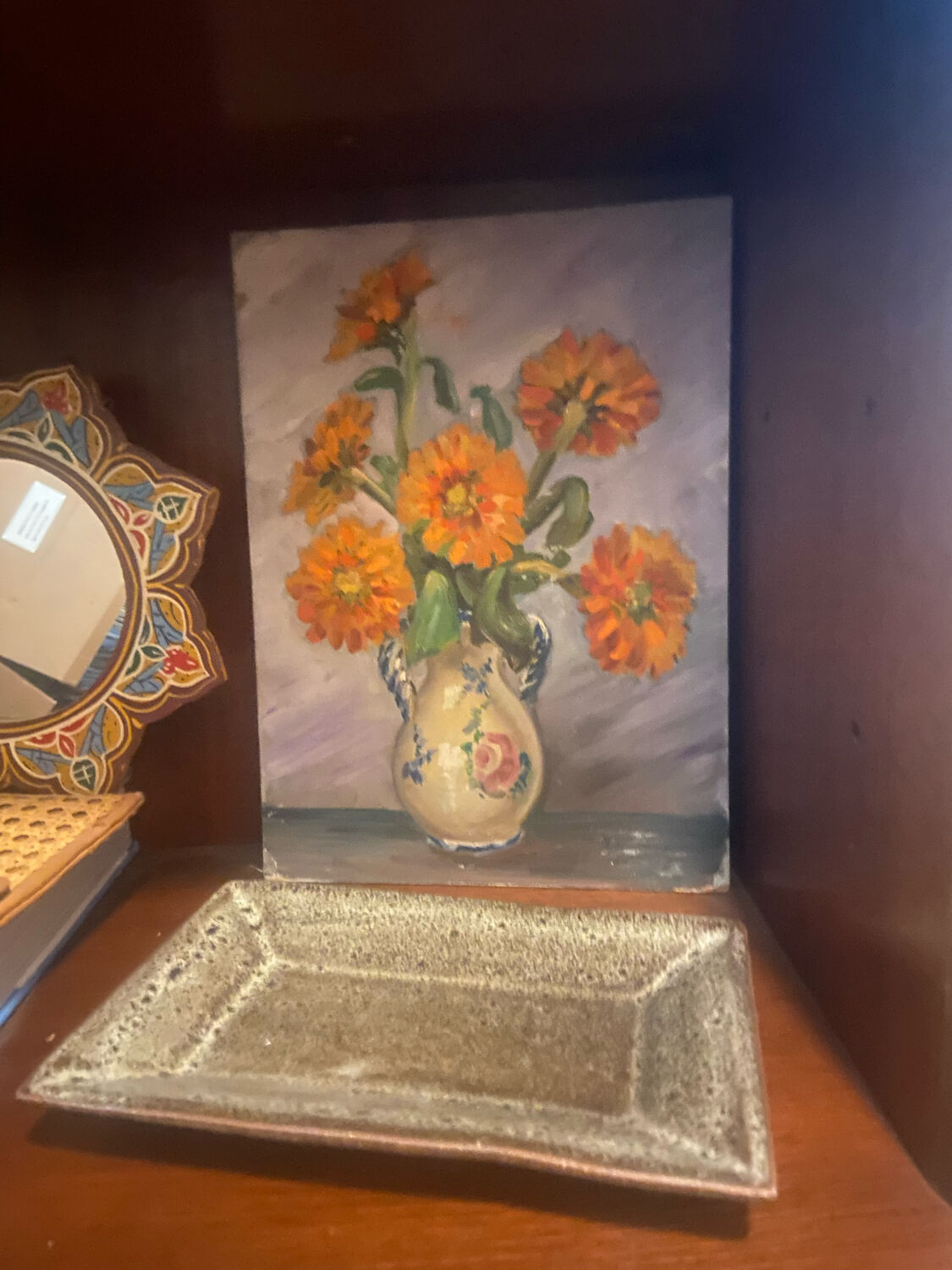 Vintage oil still life