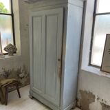 Blue patinated cap cabinet