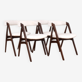 Mid-Century Danish Teak Dining Chairs by Th Harlev for Farstrup, 1960s, Set of 4.