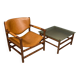 Fauteuil et table brutalistes, Brésil des années 1970