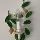 Pair of Italian metal lemon sconces, Firenze House, 1970